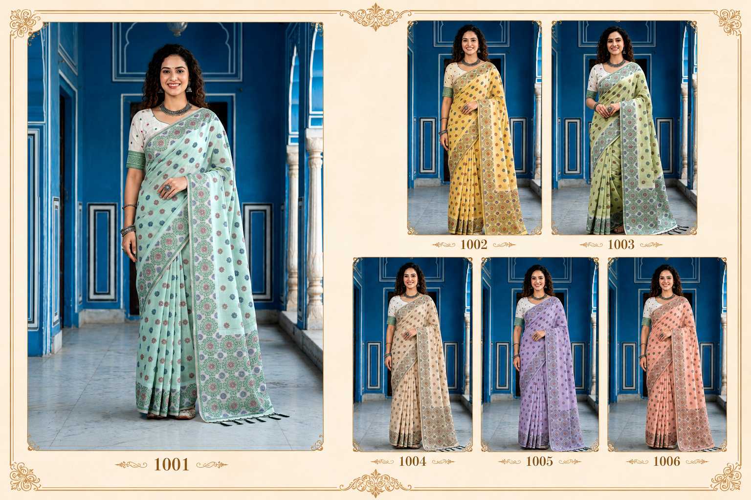 Bunawat - Aananya Sangam Prints Cotton Woven Work Traditional Saree