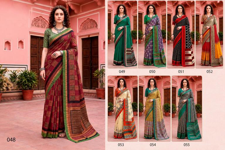 Bunawat - Aaradhya Sangam Prints Georgette Woven Work Traditional Saree