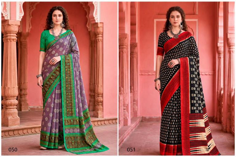 Bunawat - Aaradhya Sangam Prints Georgette Woven Work Traditional Saree