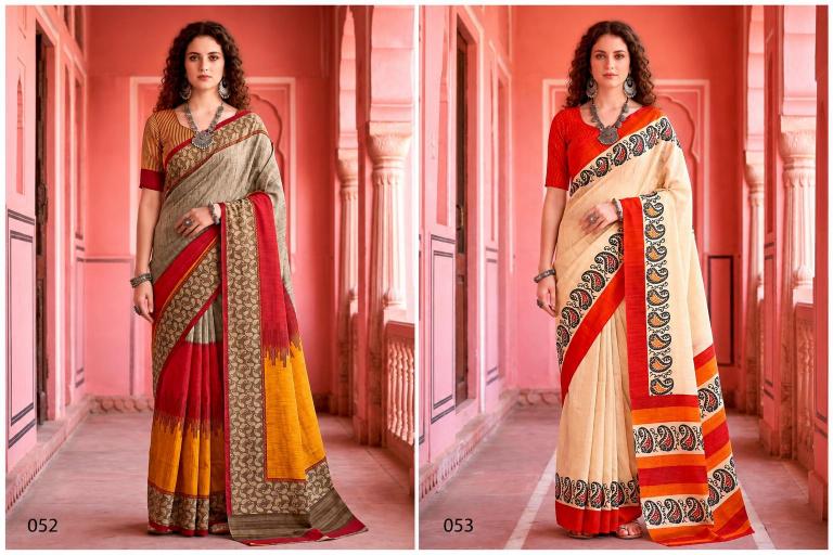 Bunawat - Aaradhya Sangam Prints Georgette Woven Work Traditional Saree