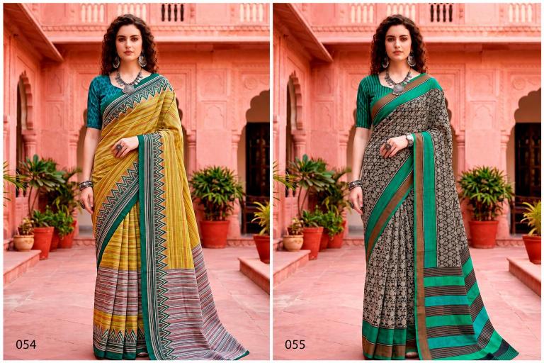 Bunawat - Aaradhya Sangam Prints Georgette Woven Work Traditional Saree