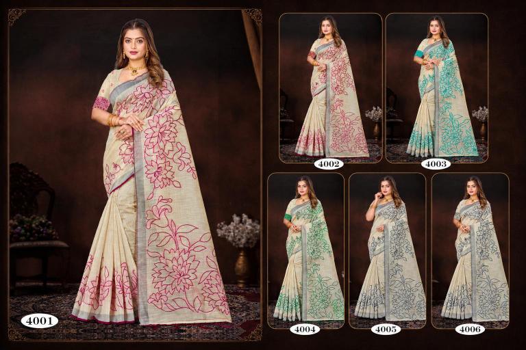 Bunawat - Aarika Cotton-2 Sangam Prints Cotton Woven Work Traditional Saree