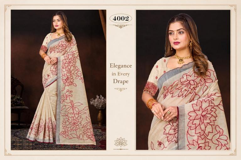 Bunawat - Aarika Cotton-2 Sangam Prints Cotton Woven Work Traditional Saree