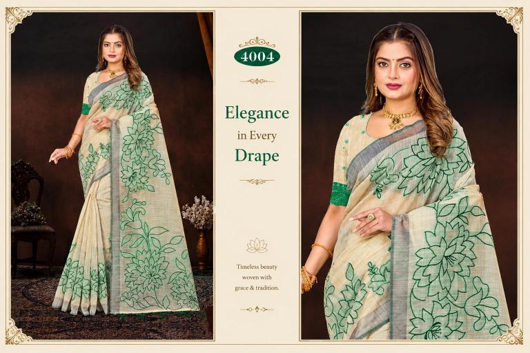 Bunawat - Aarika Cotton-2 Sangam Prints Cotton Woven Work Traditional Saree