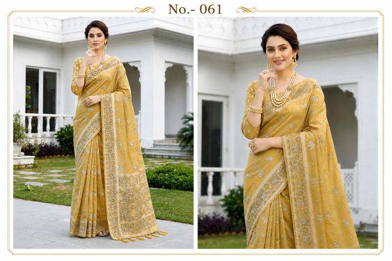 Bunawat - Aarna Sangam Prints Cotton Woven Work Traditional Saree