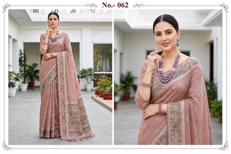 Bunawat - Aarna Sangam Prints Cotton Woven Work Traditional Saree