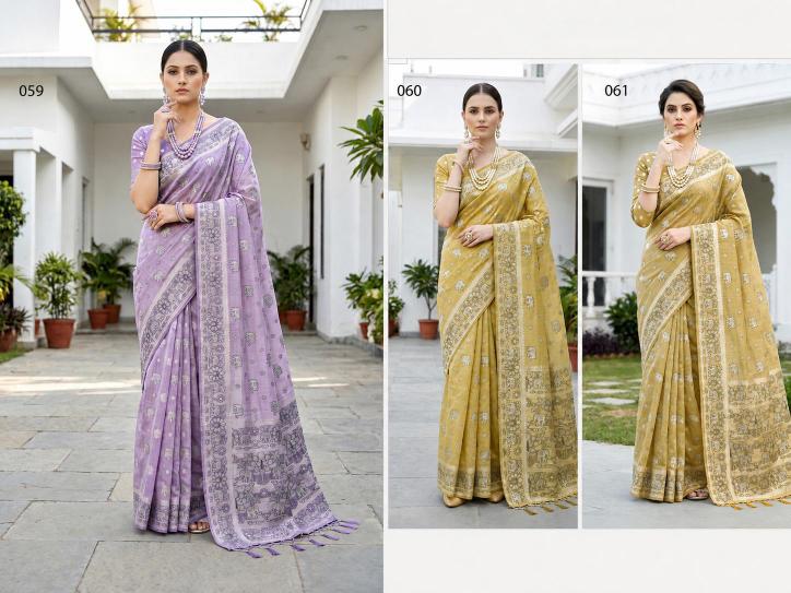 Bunawat - Aarna Sangam Prints Cotton Woven Work Traditional Saree