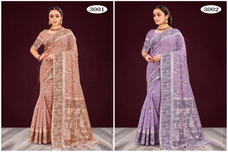 Bunawat - Aarohi Cotton Sangam Prints Cotton Woven Work Traditional Saree