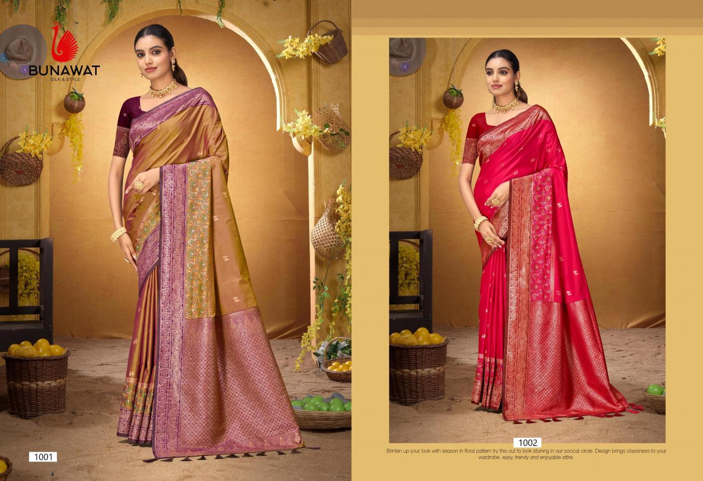Bunawat - Adiksha SIlk Sangam Prints Silk Woven Work Traditional Saree