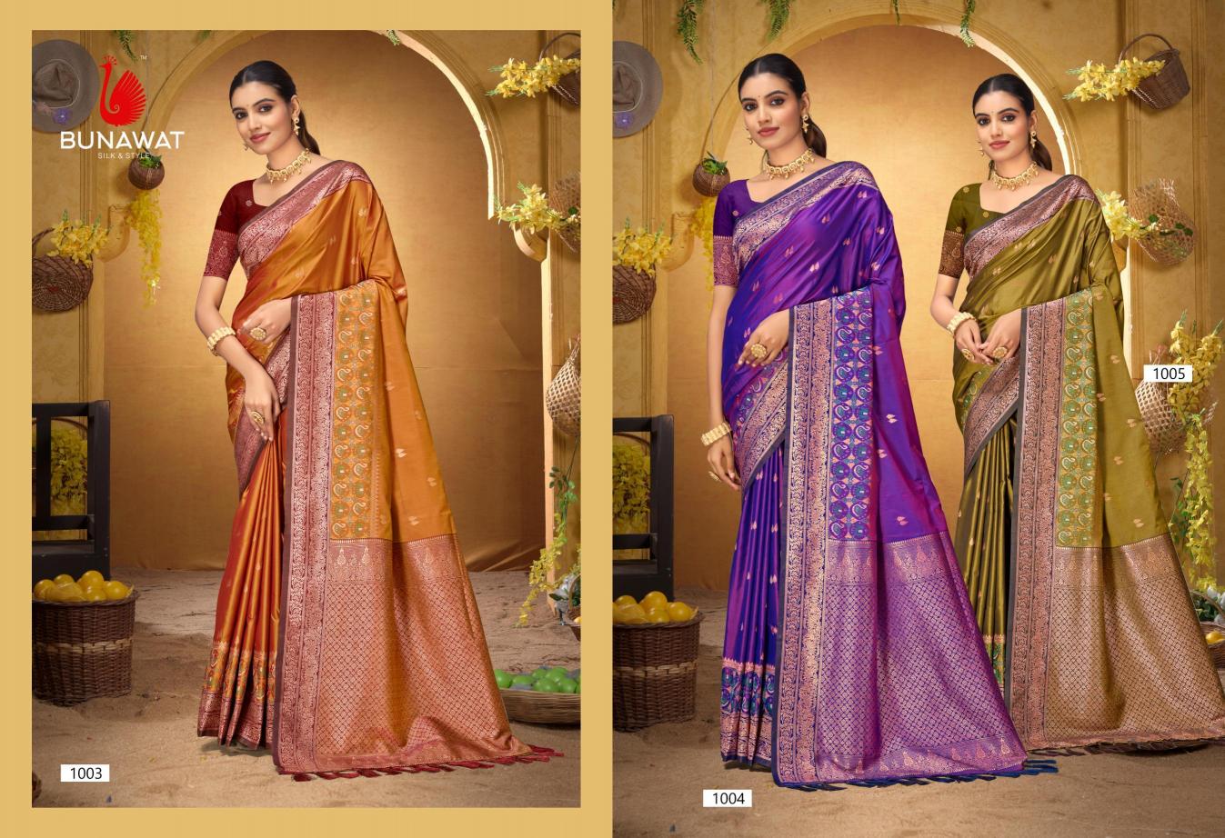 Bunawat - Adiksha SIlk Sangam Prints Silk Woven Work Traditional Saree