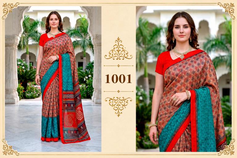 Bunawat - Harshita Sangam Prints Cotton Woven Work Traditional Saree