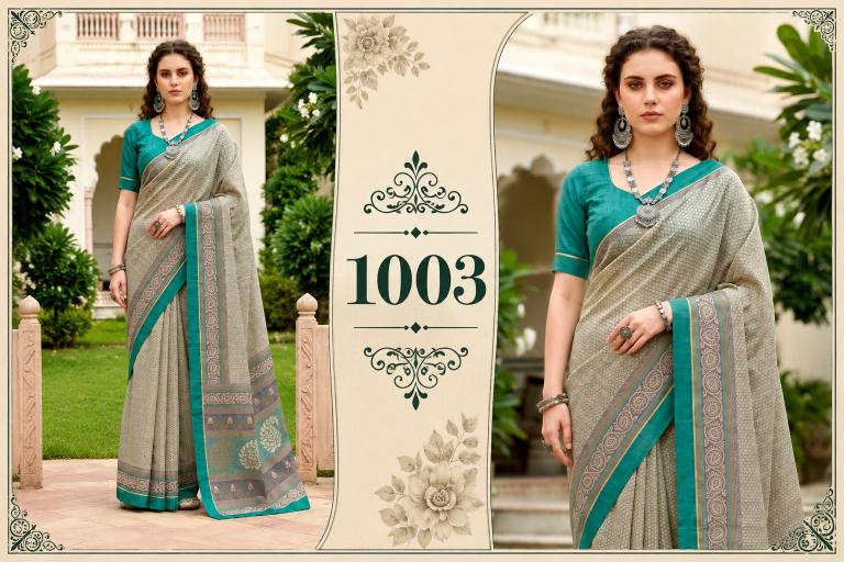 Bunawat - Harshita Sangam Prints Cotton Woven Work Traditional Saree