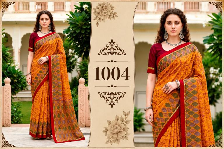 Bunawat - Harshita Sangam Prints Cotton Woven Work Traditional Saree
