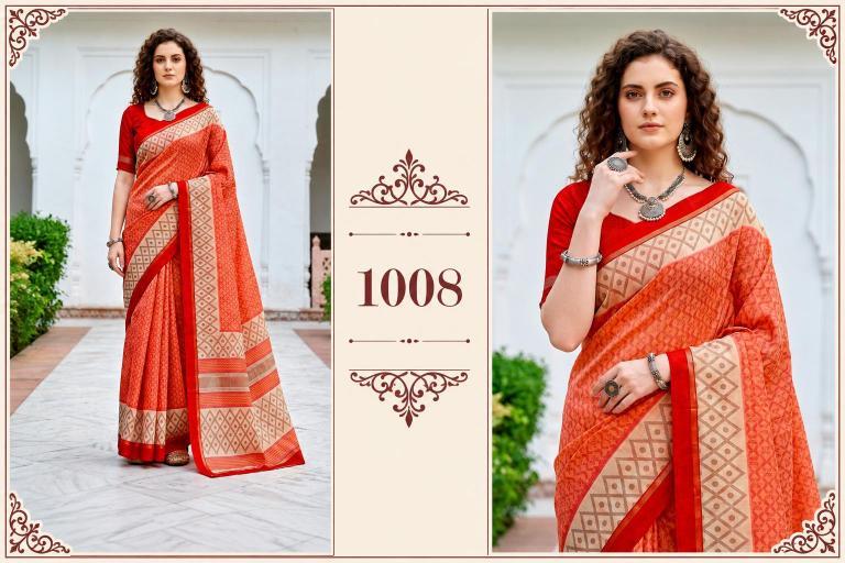 Bunawat - Harshita Sangam Prints Cotton Woven Work Traditional Saree