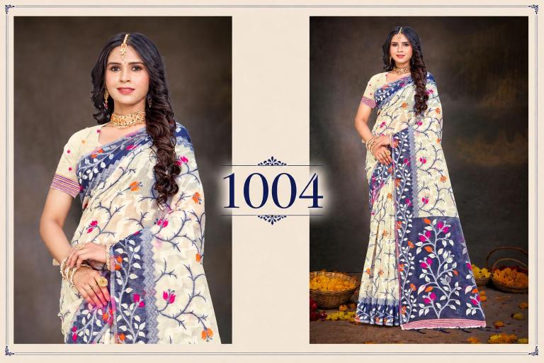 Bunawat - Kashish-02 Sangam Prints Cotton Woven Work Traditional Saree