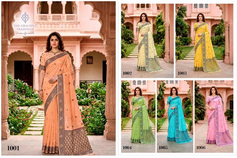 Bunawat - Kashvi Cotton Sangam Prints Cotton Woven Work Traditional Saree