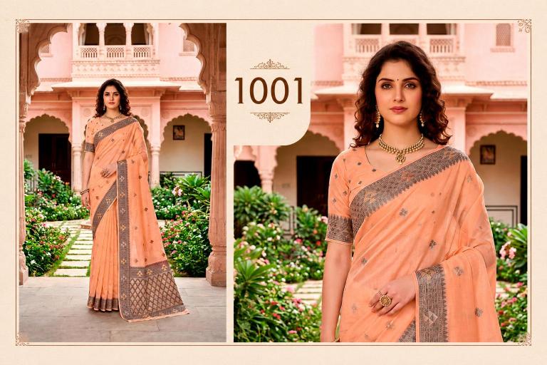 Bunawat - Kashvi Cotton Sangam Prints Cotton Woven Work Traditional Saree