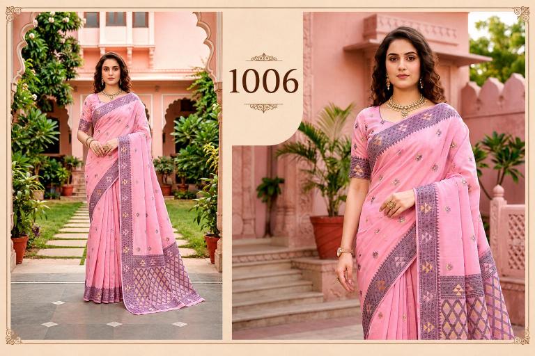 Bunawat - Kashvi Cotton Sangam Prints Cotton Woven Work Traditional Saree