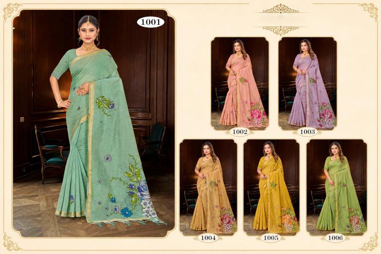 Bunawat - Katha Sangam Prints Cotton Woven Work Traditional Saree
