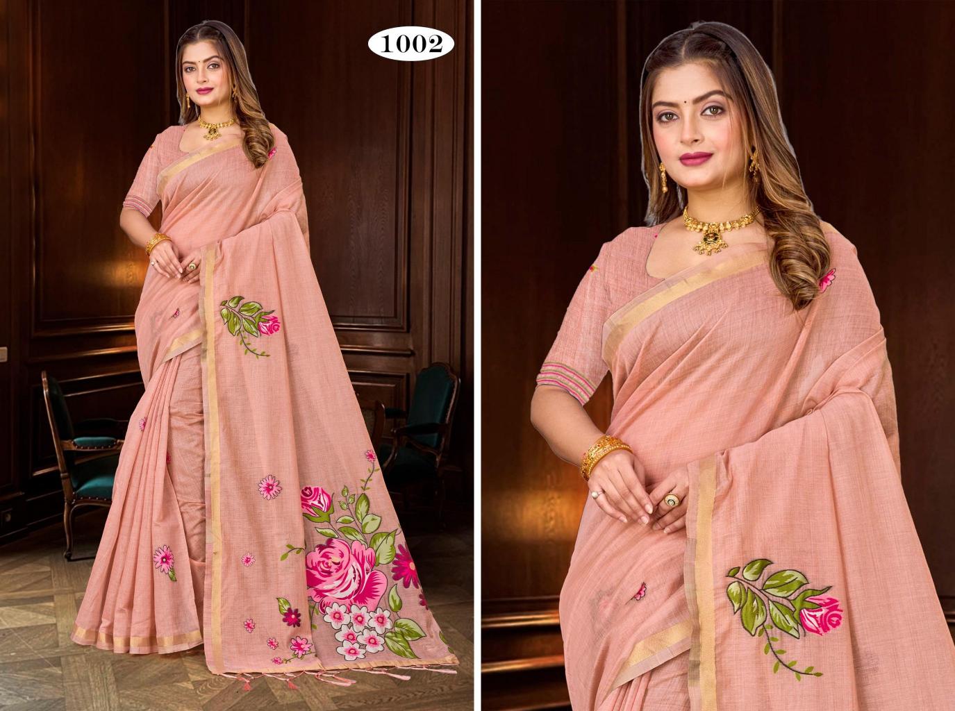 Bunawat - Katha Sangam Prints Cotton Woven Work Traditional Saree