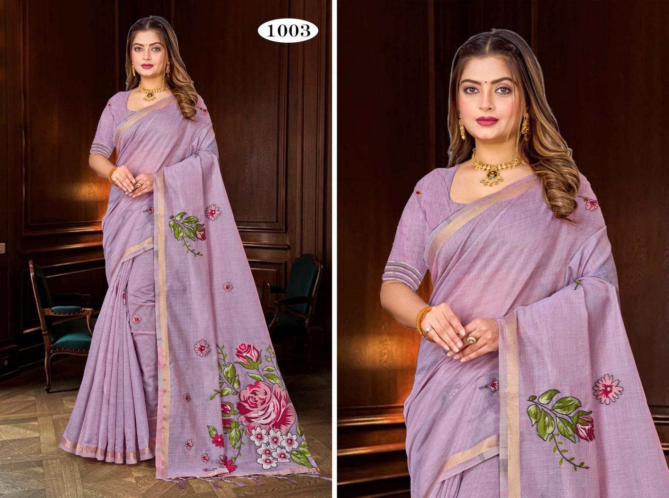Bunawat - Katha Sangam Prints Cotton Woven Work Traditional Saree