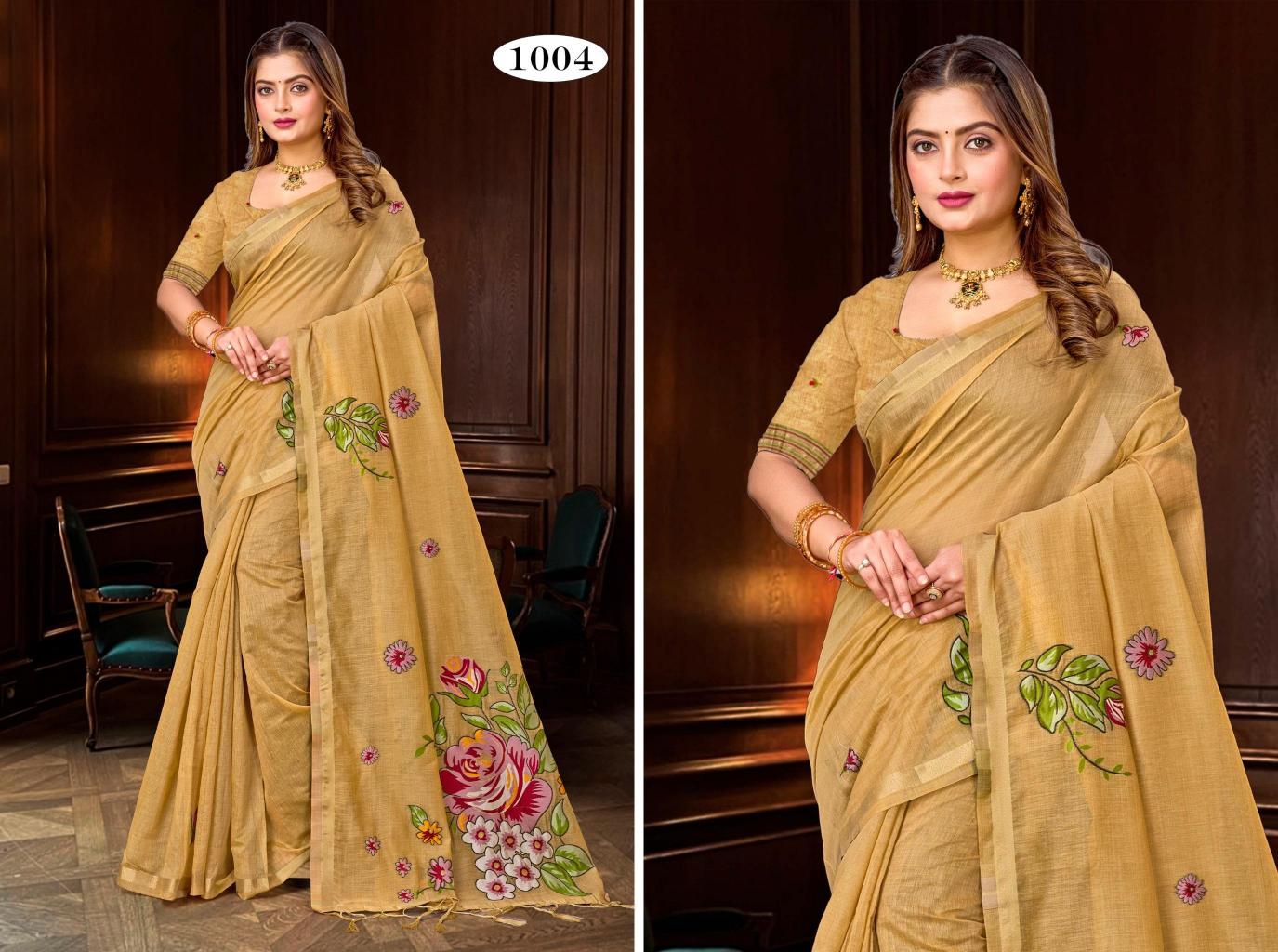 Bunawat - Katha Sangam Prints Cotton Woven Work Traditional Saree