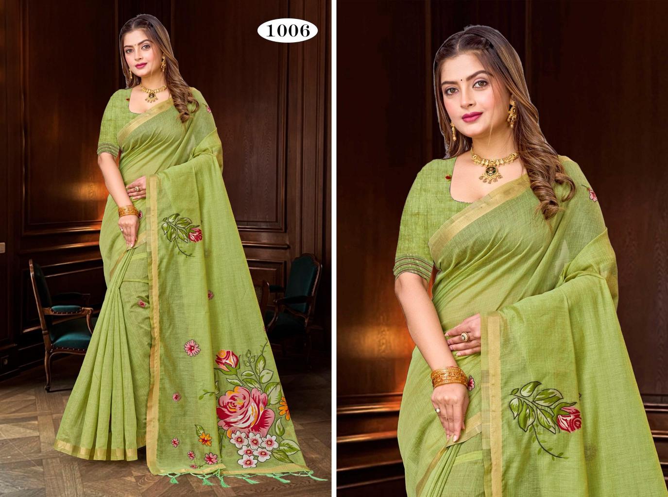 Bunawat - Katha Sangam Prints Cotton Woven Work Traditional Saree