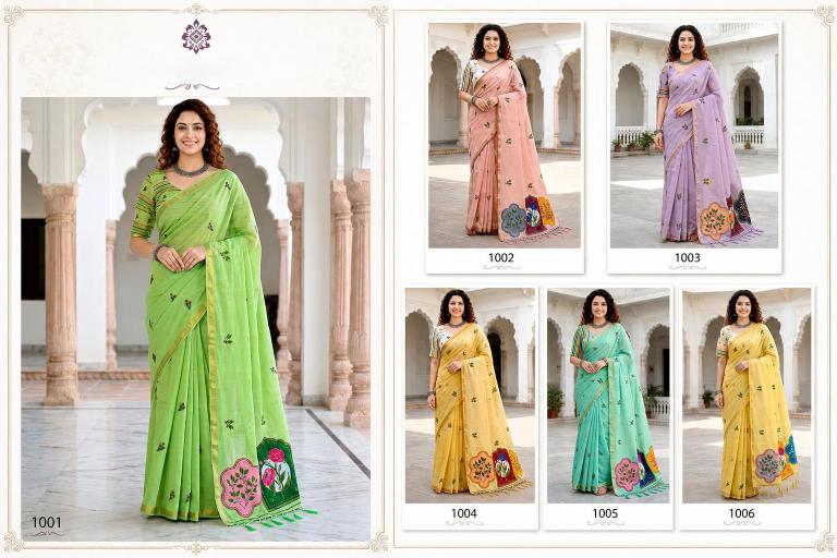 Bunawat - Mridula Sangam Prints Cotton Woven Work Traditional Saree