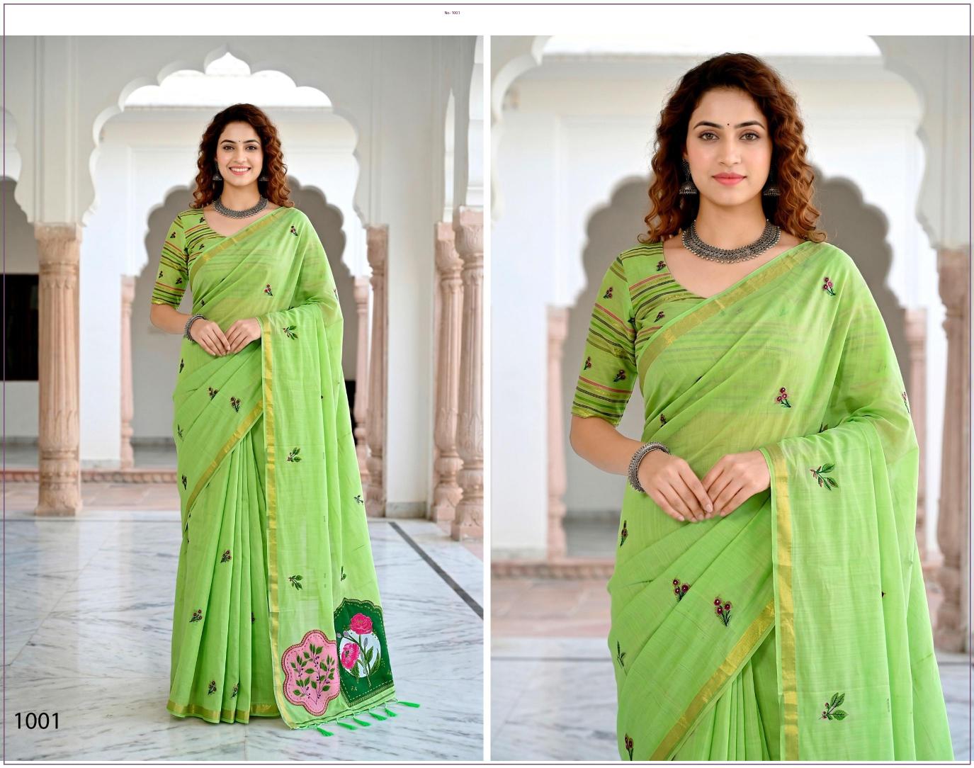 Bunawat - Mridula Sangam Prints Cotton Woven Work Traditional Saree