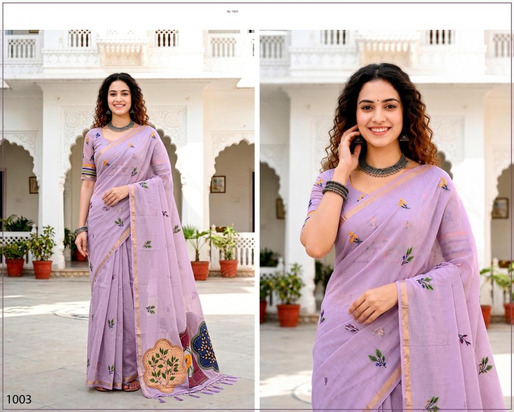 Bunawat - Mridula Sangam Prints Cotton Woven Work Traditional Saree