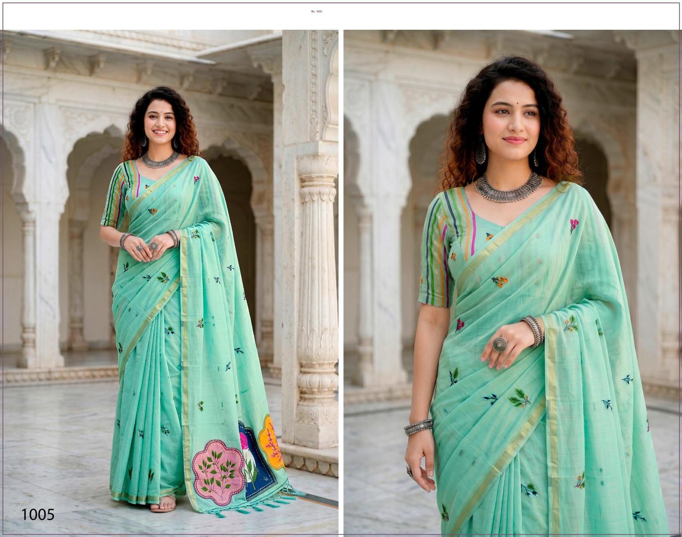 Bunawat - Mridula Sangam Prints Cotton Woven Work Traditional Saree