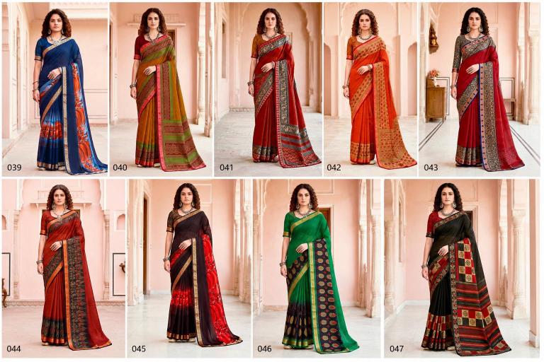 Bunawat - Pankhuri Sangam Prints Georgette Woven Work Traditional Saree