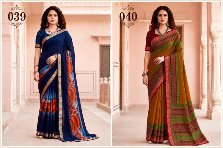 Bunawat - Pankhuri Sangam Prints Georgette Woven Work Traditional Saree
