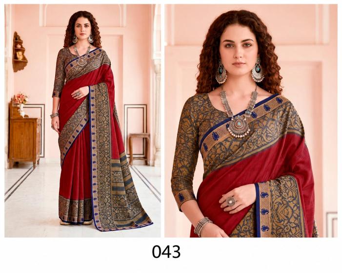 Bunawat - Pankhuri Sangam Prints Georgette Woven Work Traditional Saree