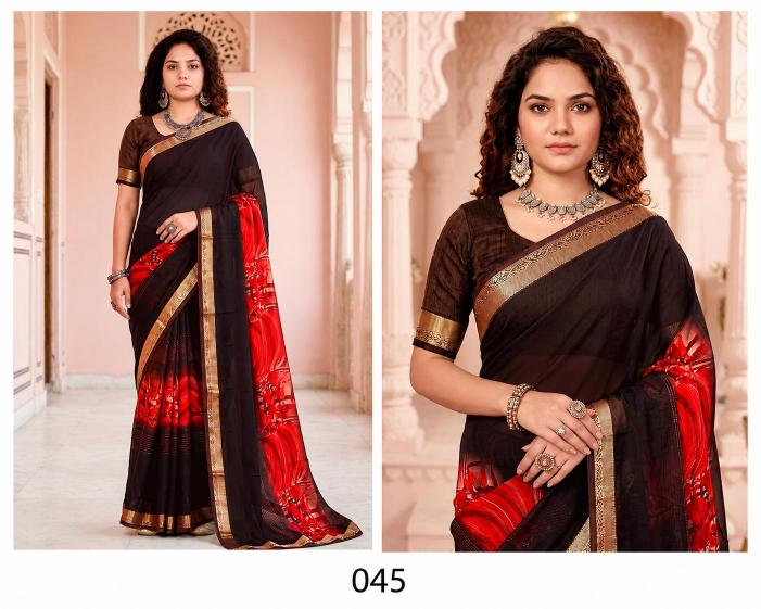 Bunawat - Pankhuri Sangam Prints Georgette Woven Work Traditional Saree