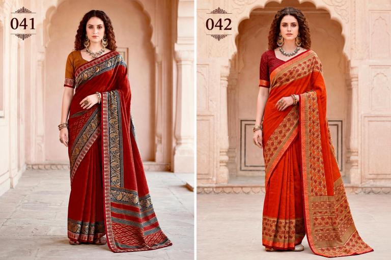 Bunawat - Pankhuri Sangam Prints Georgette Woven Work Traditional Saree