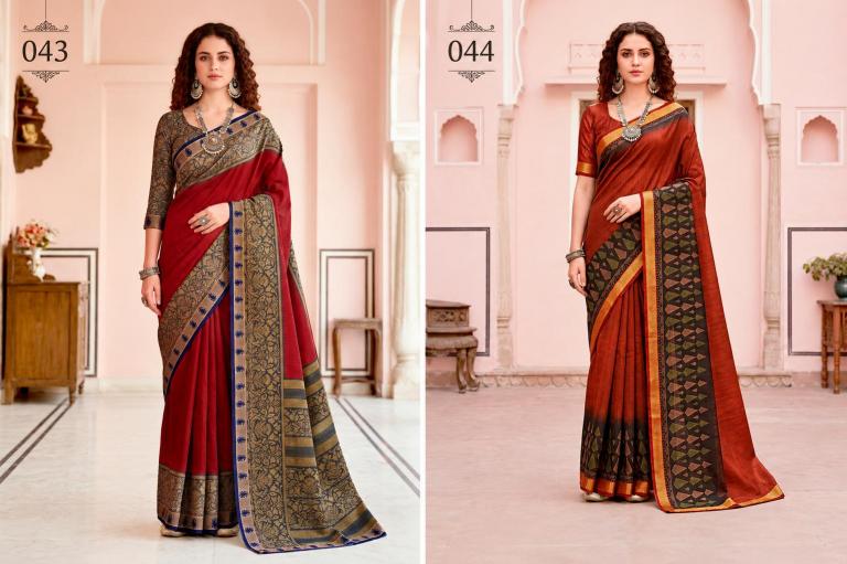 Bunawat - Pankhuri Sangam Prints Georgette Woven Work Traditional Saree
