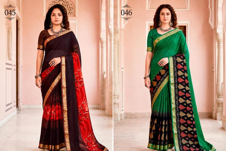 Bunawat - Pankhuri Sangam Prints Georgette Woven Work Traditional Saree