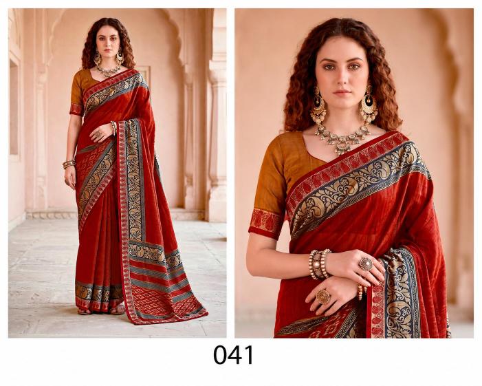 Bunawat - Pankhuri Sangam Prints Georgette Woven Work Traditional Saree