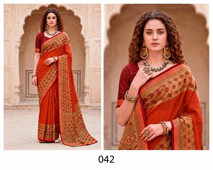 Bunawat - Pankhuri Sangam Prints Georgette Woven Work Traditional Saree