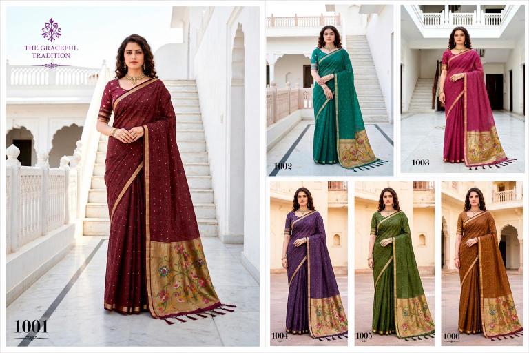 Bunawat - Prachi Cotton-02 Sangam Prints Cotton Woven Work Traditional Saree
