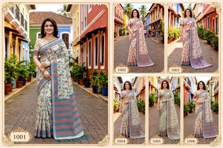 Bunawat - Ruchi Cotton Sangam Prints Cotton Woven Work Traditional Saree