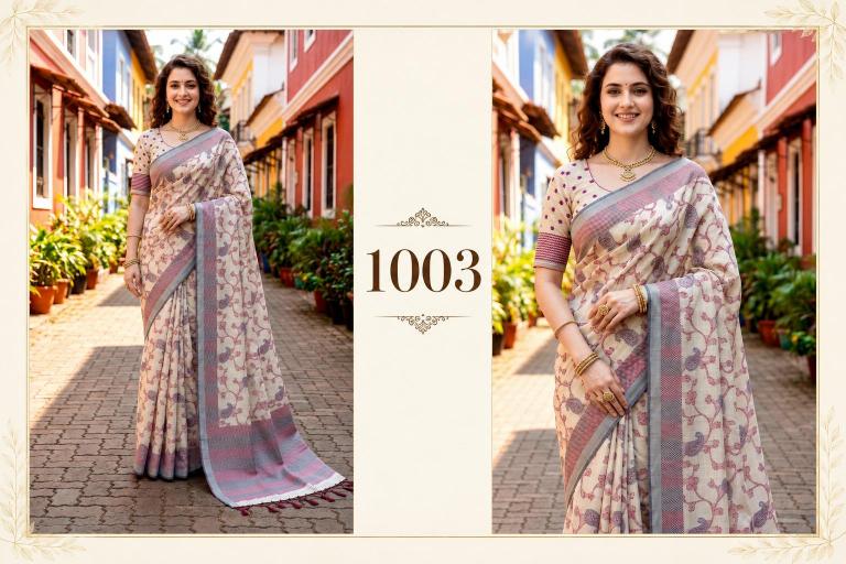 Bunawat - Ruchi Cotton Sangam Prints Cotton Woven Work Traditional Saree