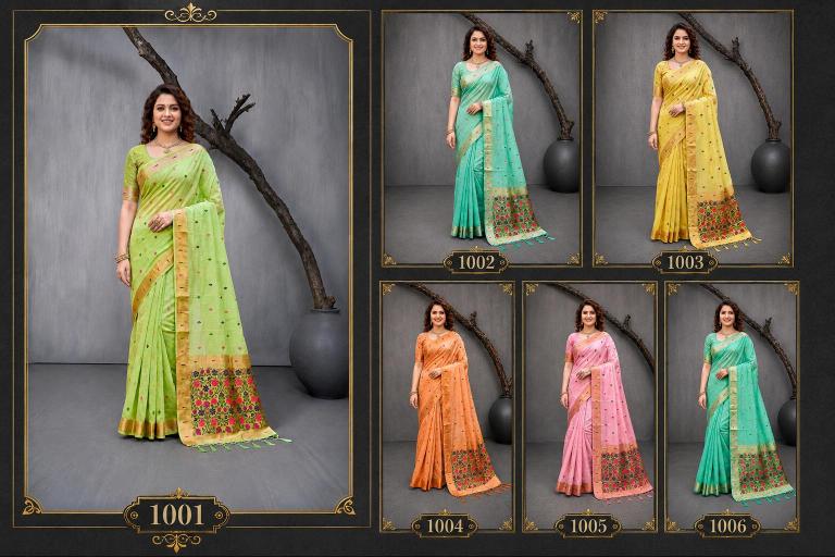 Bunawat - Rudrani Sangam Prints Cotton Woven Work Traditional Saree