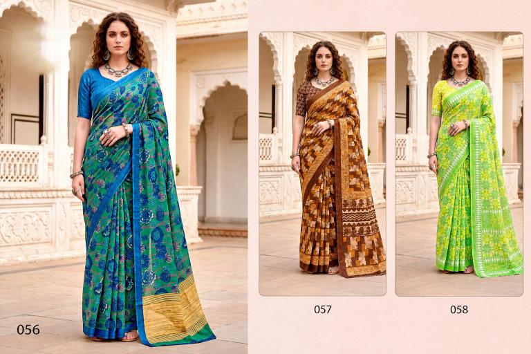 Bunawat - Sanskriti Sangam Prints Cotton Woven Work Traditional Saree