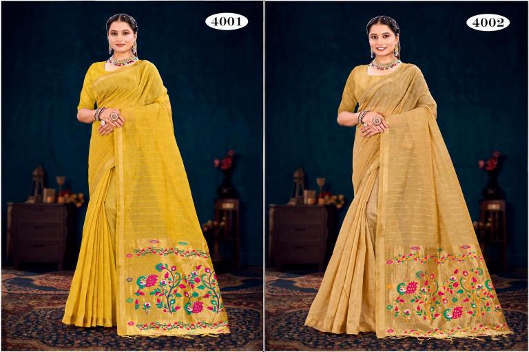Bunawat - Varnika Cotton-2 Sangam Prints Cotton Woven Work Traditional Saree