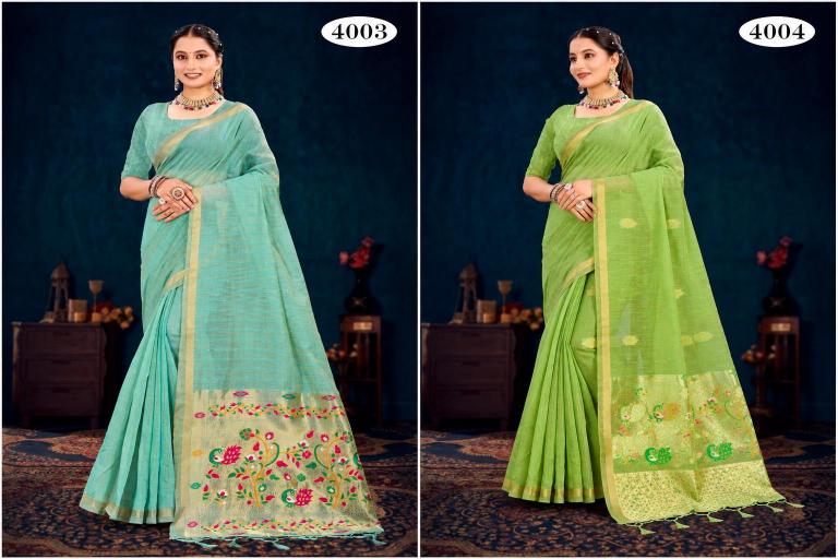 Bunawat - Varnika Cotton-2 Sangam Prints Cotton Woven Work Traditional Saree