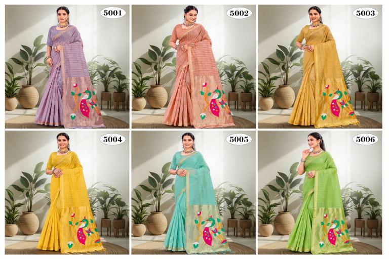 Bunawat - Varnika Cotton-3 Sangam Prints Cotton Woven Work Traditional Saree