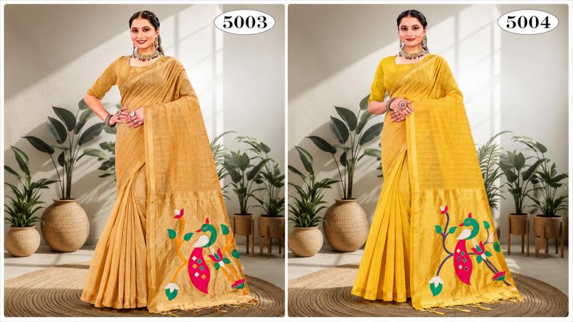 Bunawat - Varnika Cotton-3 Sangam Prints Cotton Woven Work Traditional Saree