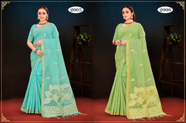 Bunawat - Varnika Cotton Sangam Prints Cotton Woven Work Traditional Saree